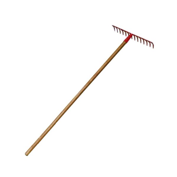 Herragro Steel Rake, 14 Tines, 48 in L Wood Handle HG75551015 - main